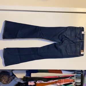 Dark wash American eagle artist flare jeans 10 long